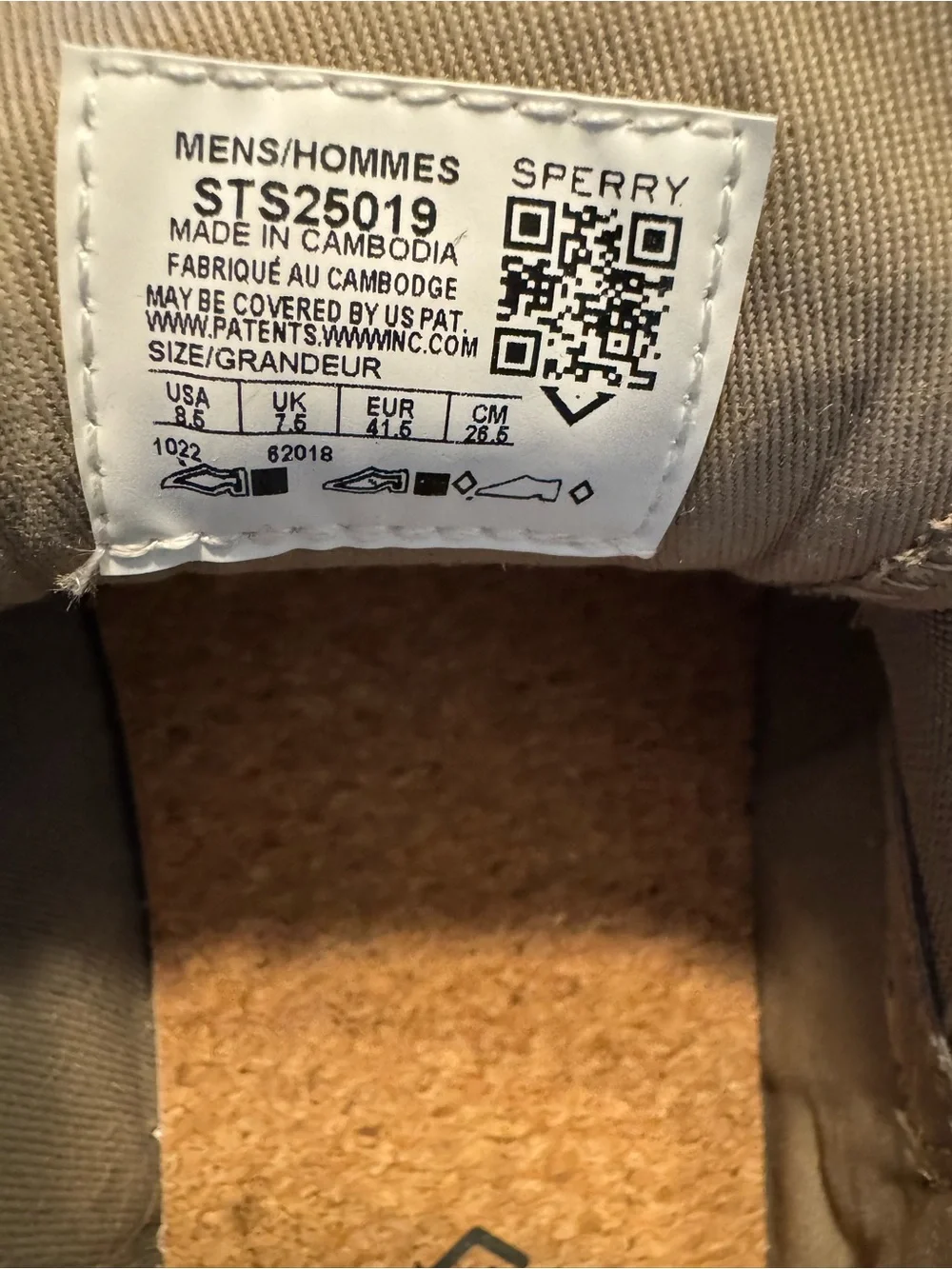 Sperry Cork-Insole Slip-On Shoes in Tan and Brown